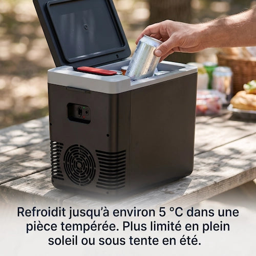 Mini Frigo 8 L Portable, Chaud-Froid pour l'Extérieur