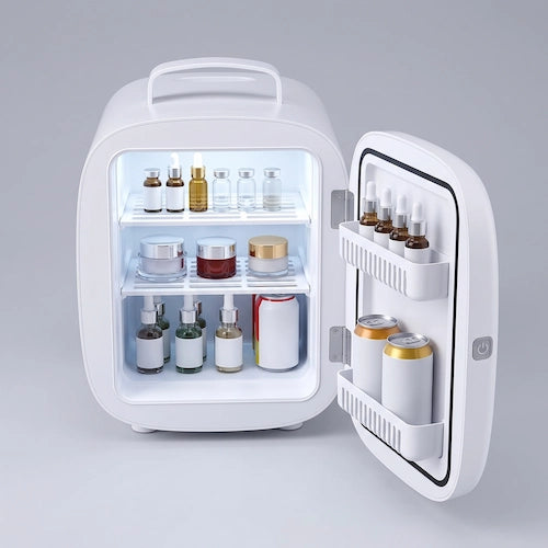 Mini Frigo 6 L Chaud-Froid avec Miroir LED